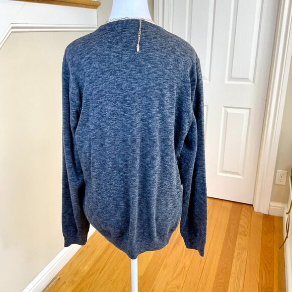 J. McLaughlin Sweater Sweatshirt in Gray Cotton (L) - Picture 3 of 7